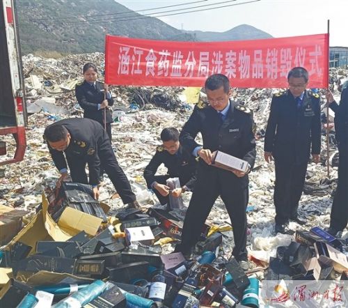 集中销毁假冒伪劣食品药品