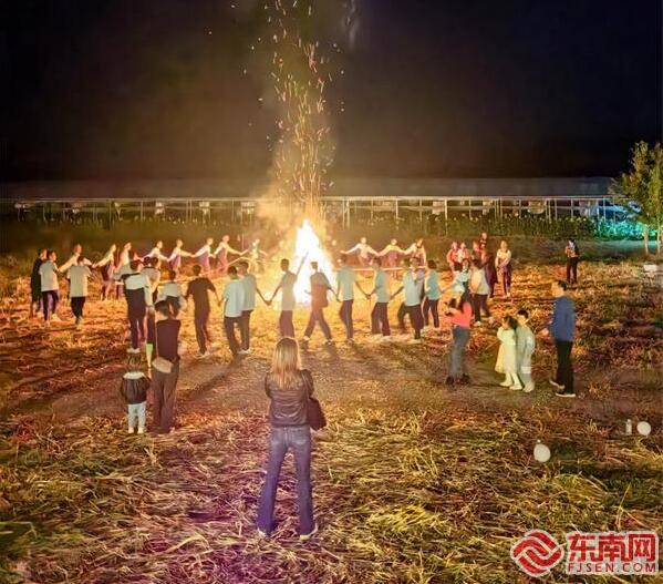 城南小陌篝火晚会。宁化县融媒体中心供图